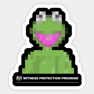 Kermit Witness Protection Program Sticker